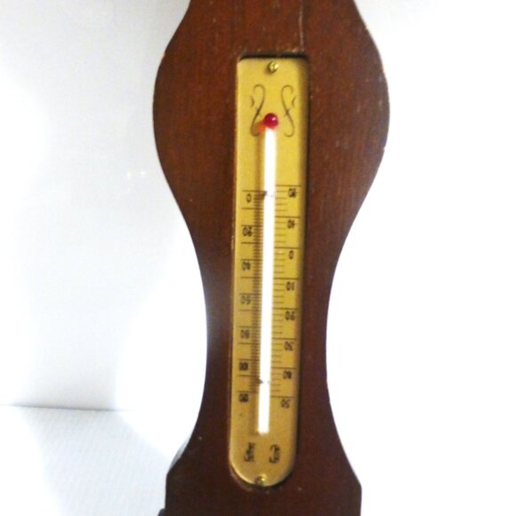 WD1BSM - Taylor BAROMETER Weather News Weather Indicator Vintage Barometer - Picture 5 of 9